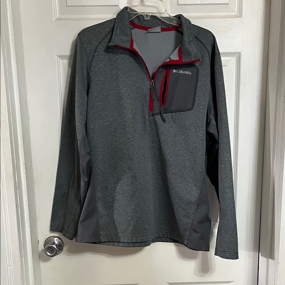Columbia Men's Performance Jacket in Gray and Red